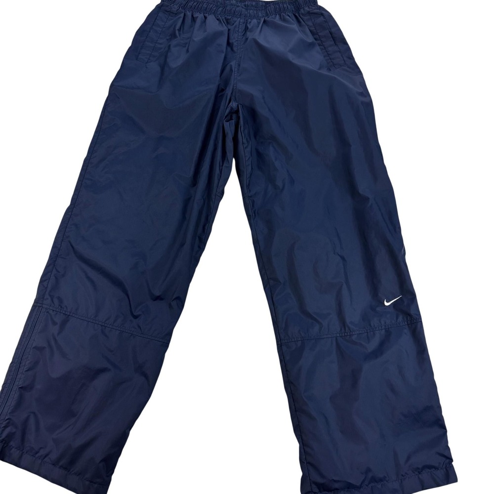 VTG Nike‎ Track Pants Mens 2XL Blue Lined GrayTag Warm Up Zip Ankle Athletic